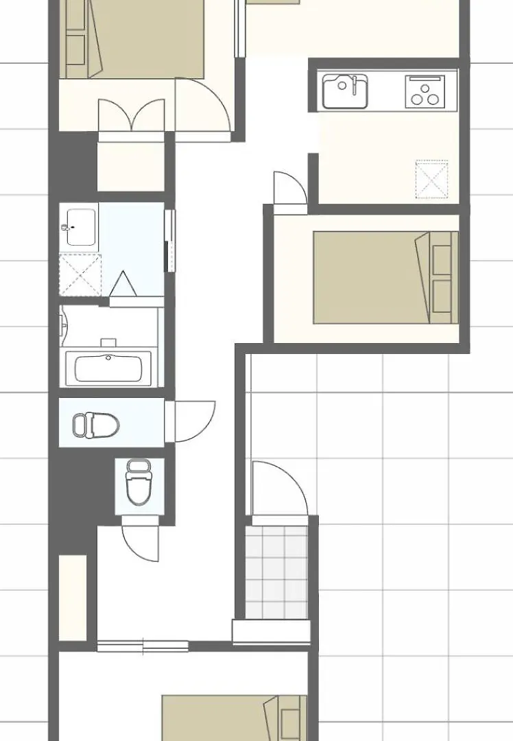 Cocohouse Asakusa - Skytree View, 72㎡ Apartman Tokió